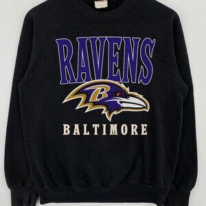 Baltimore Ravens Crewneck Sweatshirt Cozy Team Football Retro Fan Apparel 51